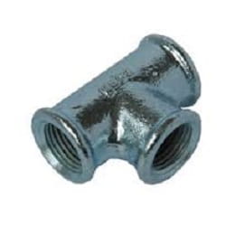 T-koppling galvaniserad 1/2 tum för vattensystem